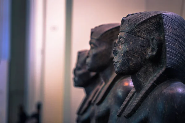 Londýn Srpna 2018 Starověké Egyptské Socha Brtitish Muzeu Londýně Anglie — Stock fotografie
