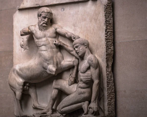 Лондон Август 2018 Древняя Греческая Скульптура Британском Музее Лондоне Англия — стоковое фото