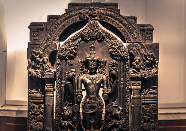 Λονδίνο Αυγούστου 2018 Αρχαία Ινδική Γλυπτά Στο Μουσείο Brtitish Στο — Φωτογραφία Αρχείου