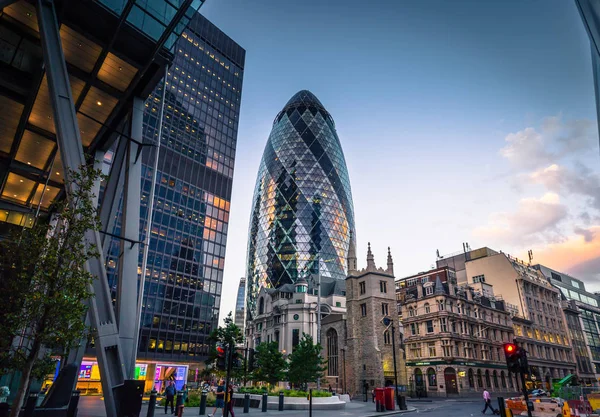 Londres Agosto 2018 Edificios Modernos Del Centro Londres Inglaterra —  Fotos de Stock