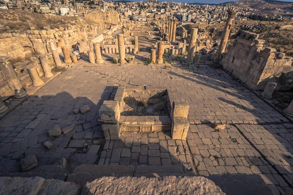 Jerash Σεπτεμβρίου 2018 Αρχαία Ρωμαϊκά Ερείπια Jerash Ιορδανία — Φωτογραφία Αρχείου