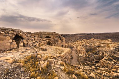 Ürdün - 01 Ekim 2018: Ürdün'deki Ajloun kalesinin kalıntıları