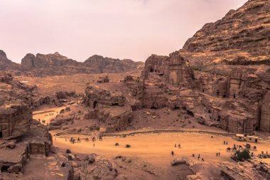 Petra - 01 Ekim 2018: Petra Antik Kenti Harabeleri, Dünya Harikası, Ürdün