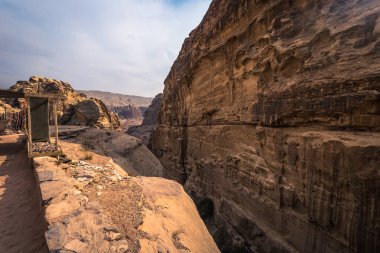 Petra - 01 Ekim 2018: Petra Antik Kenti Harabeleri, Dünya Harikası, Ürdün