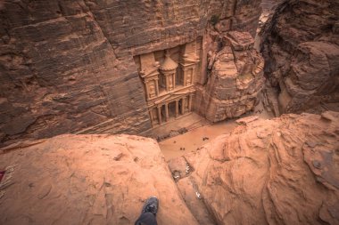 Petra - 01 Ekim 2018: Petra Antik Kenti Hazinesi, Dünya Harikası, Ürdün