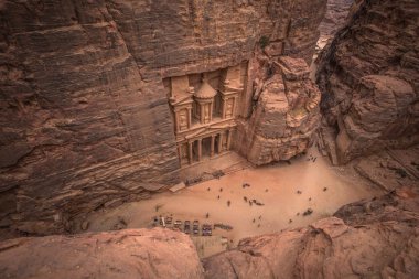 Petra - 01 Ekim 2018: Petra Antik Kenti Hazinesi, Dünya Harikası, Ürdün