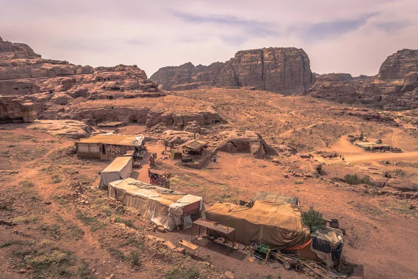 Petra Octobre 2018 Ruines Ancienne Ville Petra Merveille Monde Jordanie — Photo