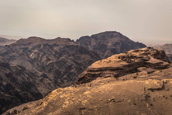 Petra Octobre 2018 Paysage Autour Monastère Ancienne Ville Petra Merveille — Photo