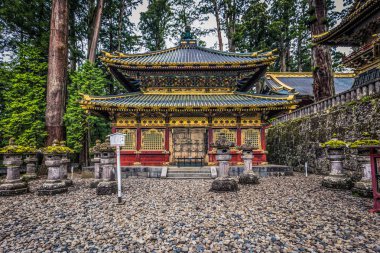 Nikko - 22 Mayıs 2019: Toshogu türbesi Nikko, Japonya