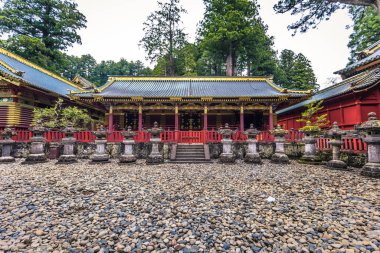Nikko - 22 Mayıs 2019: Toshogu türbesi Nikko, Japonya