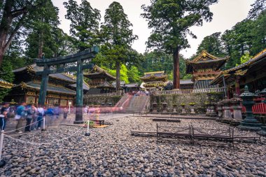 Nikko - 22 Mayıs 2019: Toshogu türbesi Nikko, Japonya