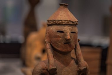 Tokyo - 21 Mayıs 2019: Tokyo Ulusal Mu Antik heykel