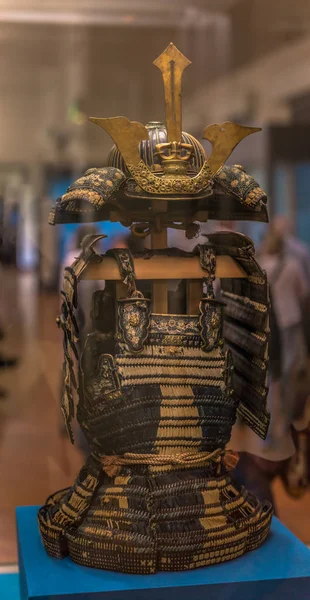 Tóquio - 21 de maio de 2019: Armadura Samurai no Museu Nacional de Tóquio — Fotografia de Stock