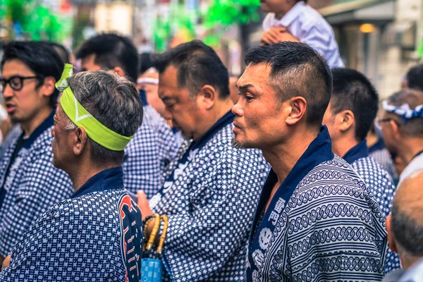 Tokyo-május 19, 2019: az emberek ünneplők a Sanja Matsuri ünnepre — Stock Fotó