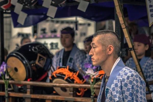 Tokyo-május 19, 2019: az emberek ünneplők a Sanja Matsuri ünnepre — Stock Fotó