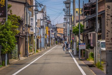 Takayama - 26 Mayıs 2019: Takayama sokakları, Japonya