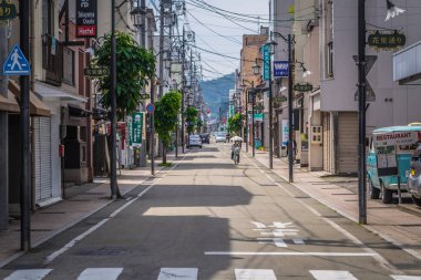 Takayama - 26 Mayıs 2019: Takayama sokakları, Japonya