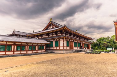 Nara - 31 Mayıs 2019: Yakushi-Ji, Nara tapınağı, Japonya