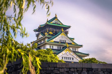Osaka - 01 Haziran 2019: Osaka Kalesi, Japonya