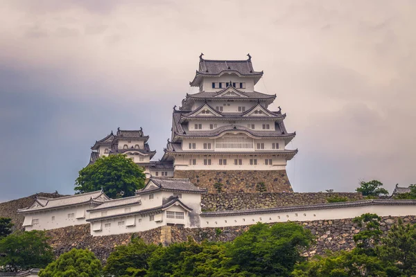 Himeji-červen 02, 2019: ikonický hrad Himeji v regionu o — Stock fotografie