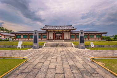 Nara - 31 Mayıs 2019: Yakushi-Ji, Nara tapınağı, Japonya