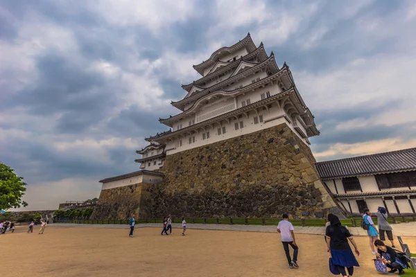 Himeji-02 juni 2019: det ikoniska slottet Himeji i regionen o — Stockfoto