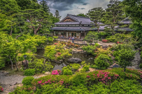 Nara - 31 de maio de 2019: O jardim Isuien em Nara, Japão — Fotografia de Stock