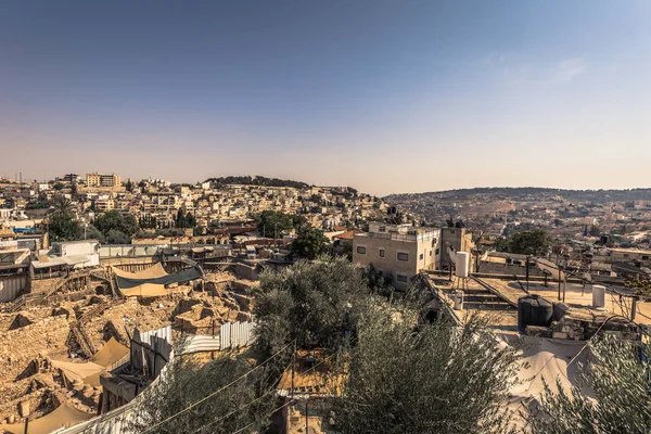 Gerusalemme - 04 ottobre 2018: Veduta panoramica di Gerusalemme Est , — Foto Stock