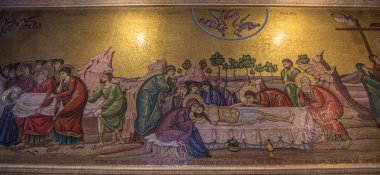 Kudüs - 03 Ekim 2018: Kutsal Sepu Kilisesi'nin içinde