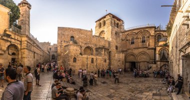 Kudüs - 03 Ekim 2018: Kutsal Sepulchre Kilisesi