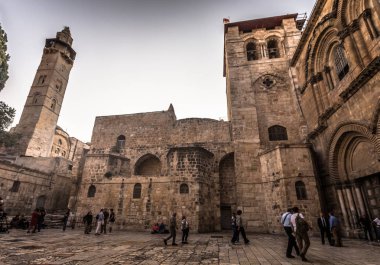 Kudüs - 03 Ekim 2018: Kutsal Sepulchre Kilisesi