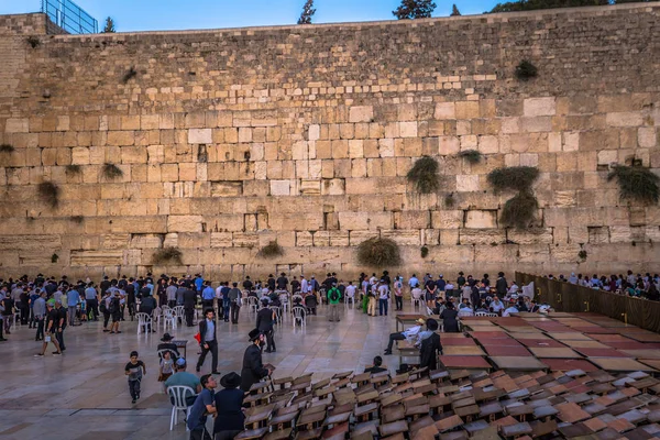 Jeruzalem-oktober 03, 2018: de westelijke muur van het Joodse tem — Stockfoto