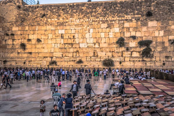 예루살렘 - 2018년 10월 03일: 유대인 의 서쪽 벽 — 스톡 사진