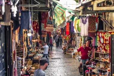 Kudüs - 04 Ekim 2018: Musl'da ticaret ve tüccarlar