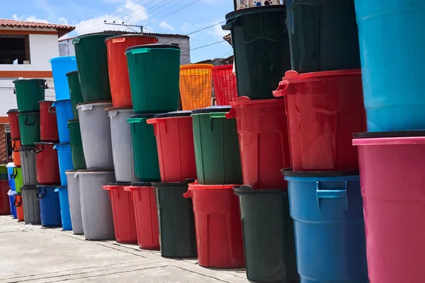 Sale of containers to deposit recycling waste