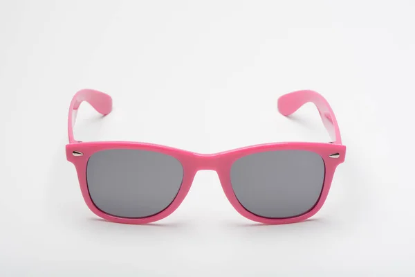 Gafas Sol Rosadas Sobre Fondo Blanco — Foto de Stock