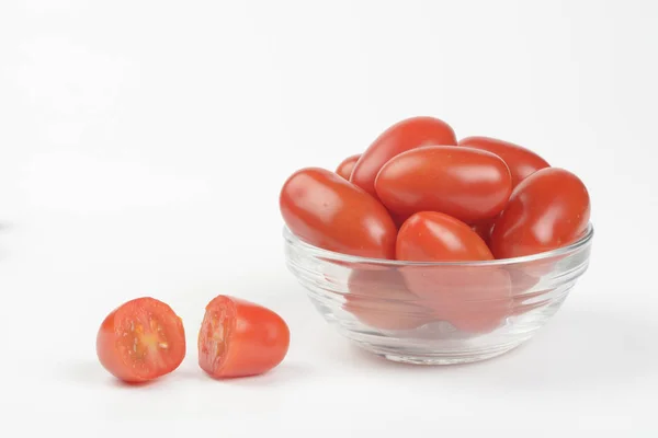 Pomidory Czereśniowe Gruszka Zbliżenie — Zdjęcie stockowe