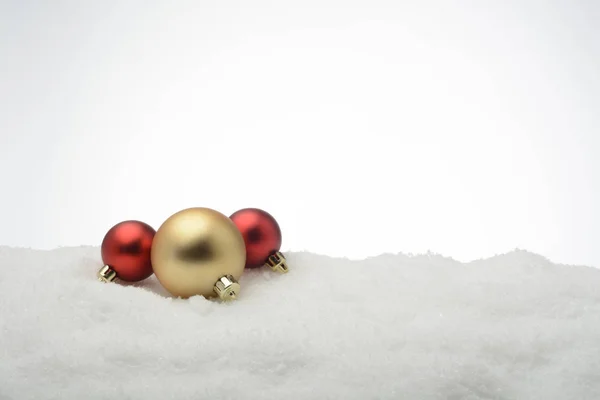 Chirstmas Ballen Sneeuw — Stockfoto