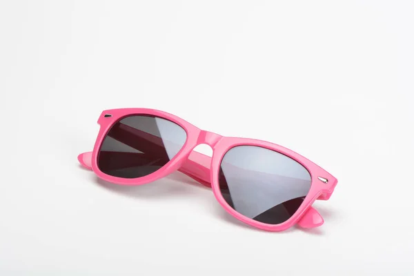 Gafas Sol Rosadas Sobre Fondo Blanco —  Fotos de Stock