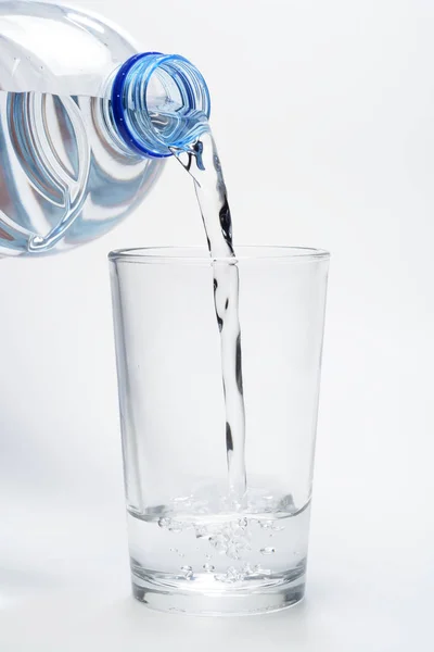 Vaso Agua Sobre Fondo Blanco — Foto de Stock