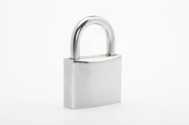 yakın çekim, beyaz yüzey üzerinde asma kilit vurdu