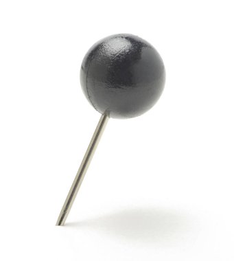 Beyaz yüzey çivilenmiş PIN, yakın çekim vurdu