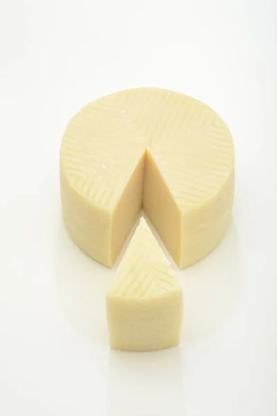 Close Shot Delicious Cheese Head White Surface — Stock Photo, Image