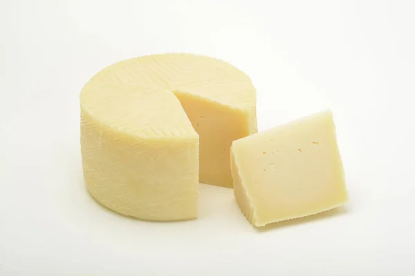 Close Shot Delicious Cheese Head White Tabletop — Stock Photo, Image