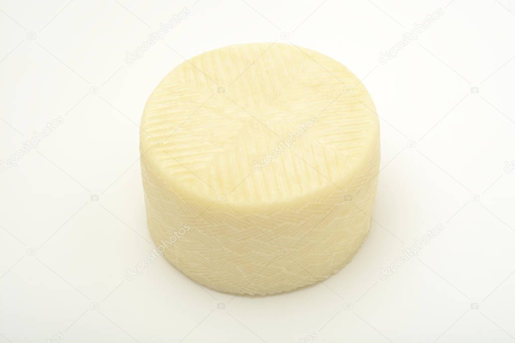 close-up shot of delicious cheese head on white tabletop