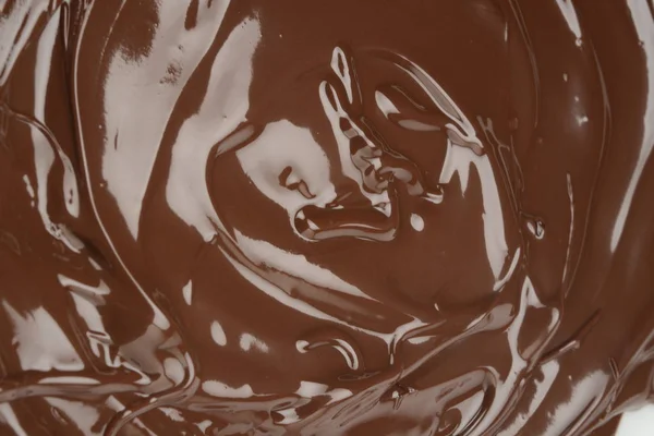 Flüssige Schokolade Aus Nächster Nähe — Stockfoto