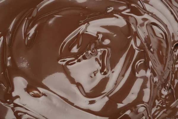 Flüssige Schokolade Aus Nächster Nähe — Stockfoto