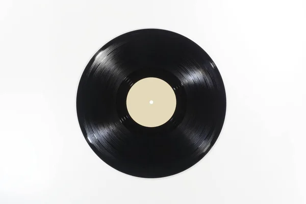 Disque Vinyle Sur Fond Blanc — Photo