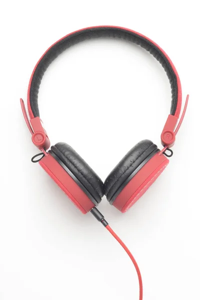Un auricular rojo — Foto de Stock