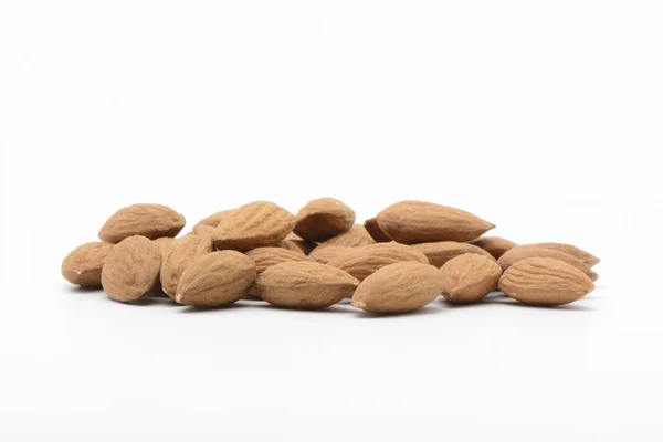 Natural almonds, macro — Stock Photo, Image